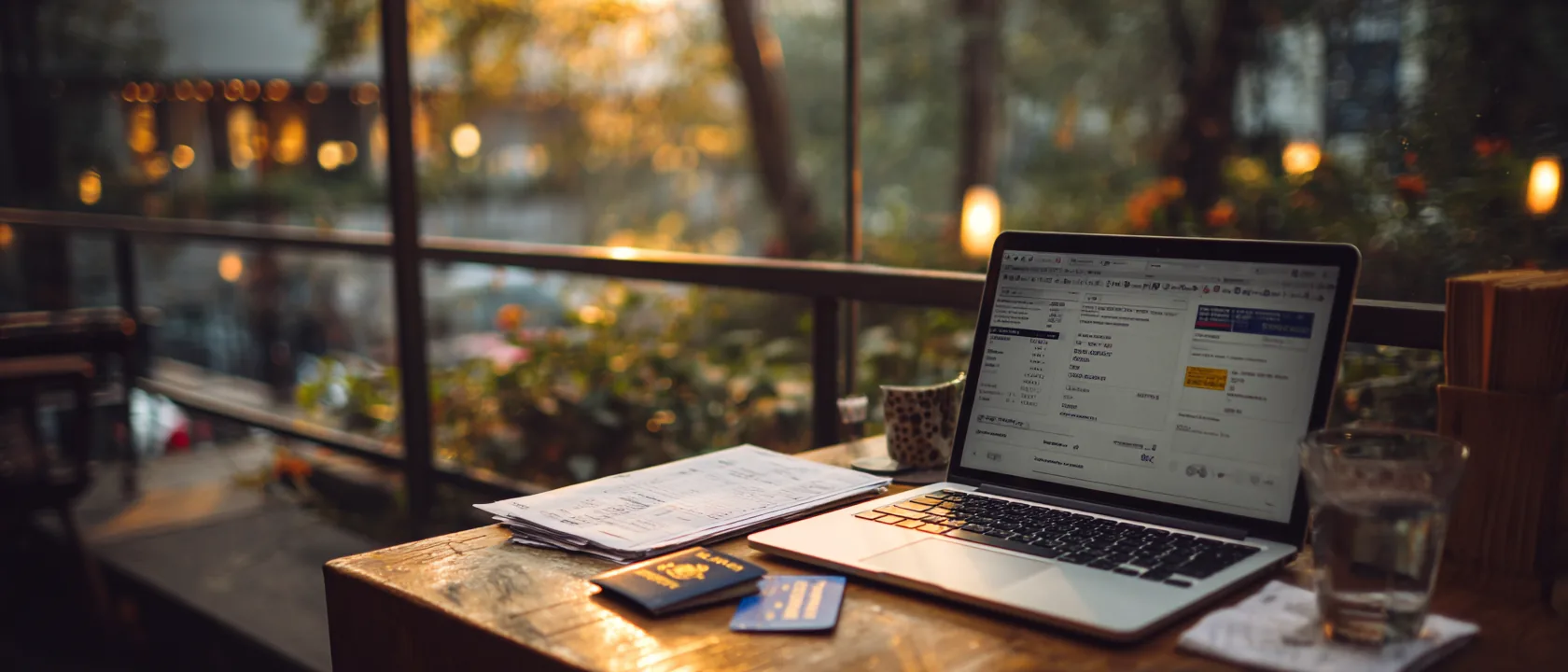 Wise Review for Travellers (2026): Mid-Market Rate, No Games A traveler at a desk with a laptop showing a currency transfer screen